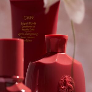 duo cheveux blonds oribe , routine bright blonde, kit blond anti-jaune, coffret oribe bright blonde, cadeau cheveux blonds