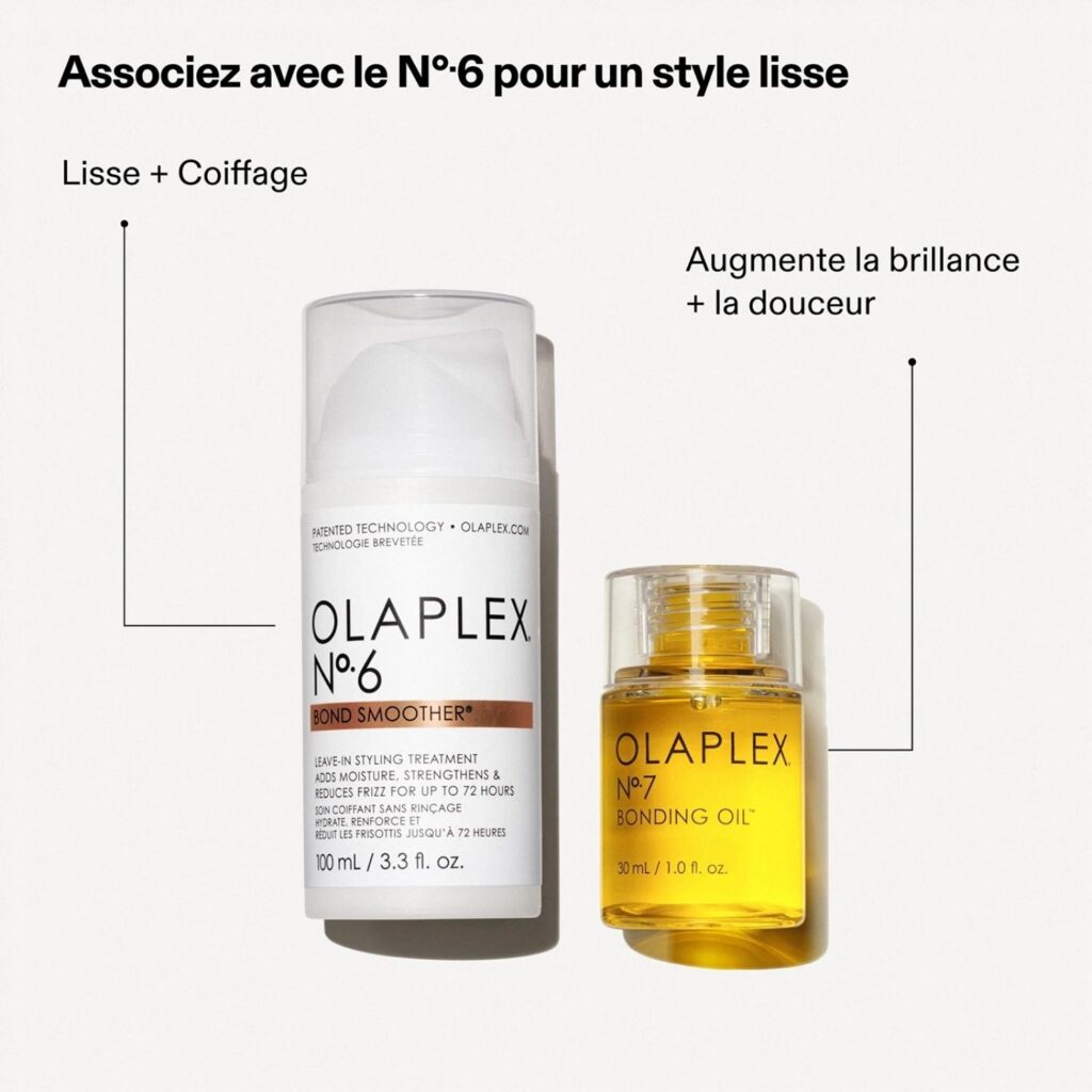 Huile Olaplex 7, huile olaplex brillance, huile anti-frizz olaplex, thermo-protection olaplex 7, huile réparatrice cheveux, finition brillance olaplex