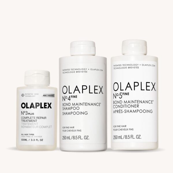 Trio Réparation Cheveux Fins Olaplex 3, 4 Fine + 5 Fine — Olaplex