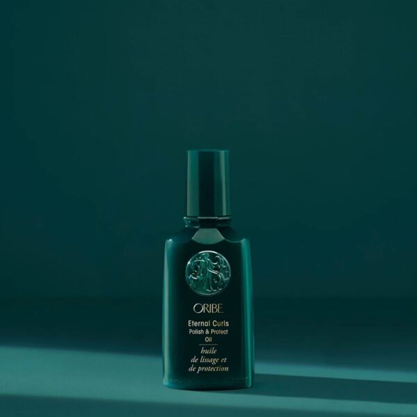 Huile Brillance et Protection Boucles Eternal Curls Oribe, huile cheveux bouclés Oribe, Eternal Curls Polish & Protect Oil, soin brillance boucles, huile Oribe sans silicone