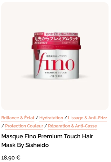 Fino ou Tsubaki : quelle routine japonaise choisir selon ses cheveux ? 2 masque fino