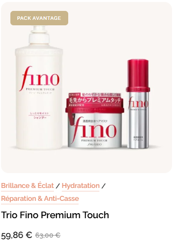 Fino ou Tsubaki : quelle routine japonaise choisir selon ses cheveux ? 3 pack avantage fino